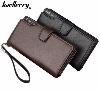 

2019 Top Selling Men Wallets Baellerry Luxury Male Clutch Bag Brand Leather Wallet High-capacity Long Zipper Coin Purse cartera