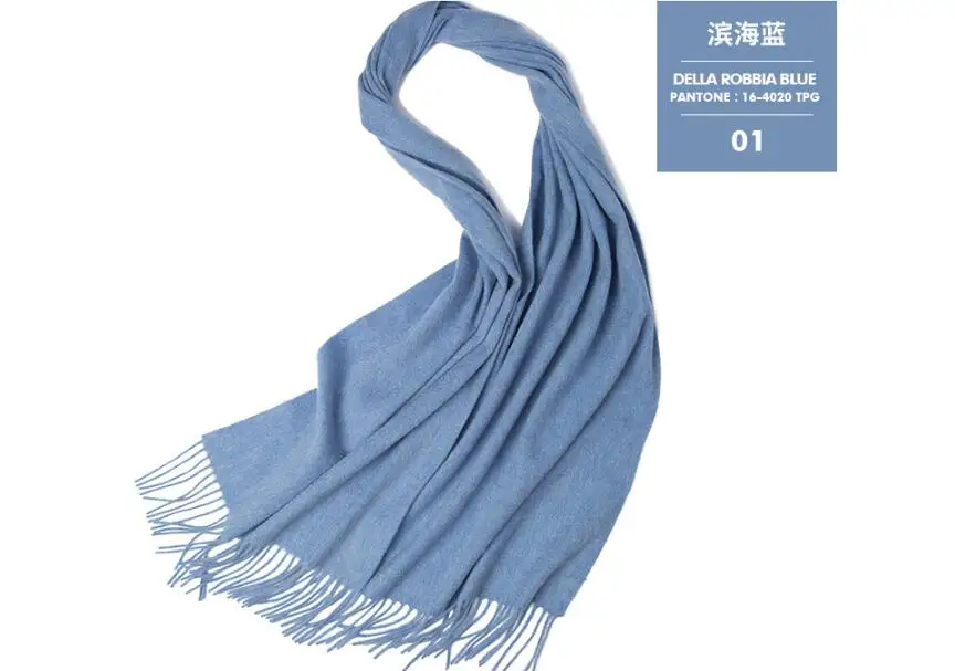 Naizaiga овечья шерсть зимняя теплая Толстая шаль женский модный шарф Вэнь длинный однотонный Пашмина 45*200 см, HS1