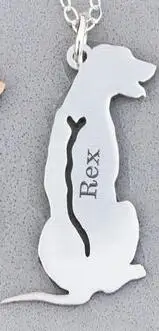 Трендовое персонализированное украшение для собак родезианское ожерелье риджбэк лучший подарок для друга Прямая поставка YP6378 - Окраска металла: Имитация родиевого покрытия