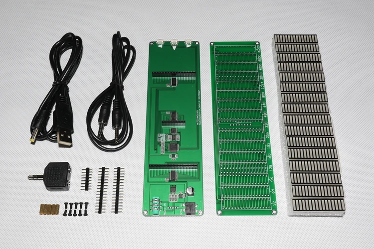Индикатор уровня аудио Музыка спектр VU метр стерео усилитель доска регулируемый светильник плата скорости с режим АРУ Diy наборы