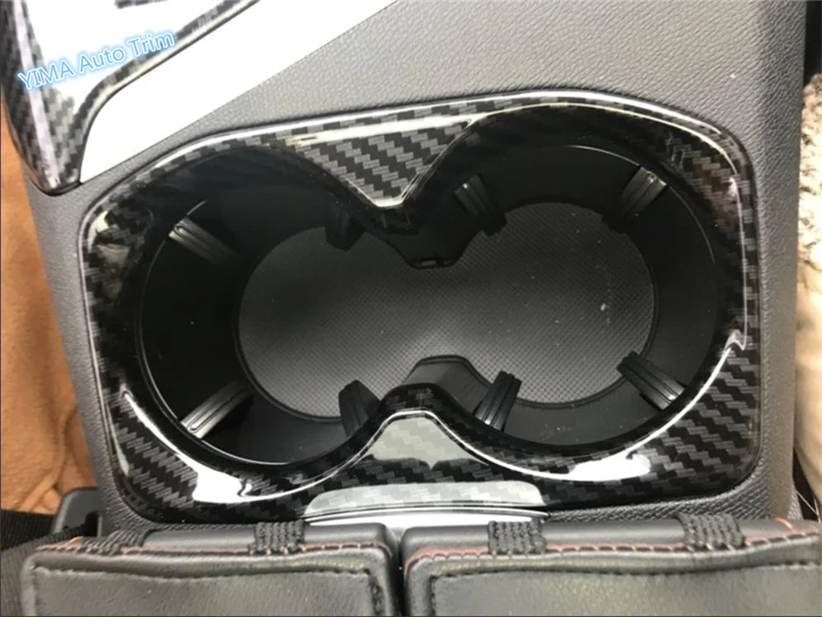 

Lapetus Auto Styling Front Seat Water Cup Holder Decoration Molding Cover Trim 1 Pcs For Peugeot 3008 3008GT 2017 2018 2019 ABS