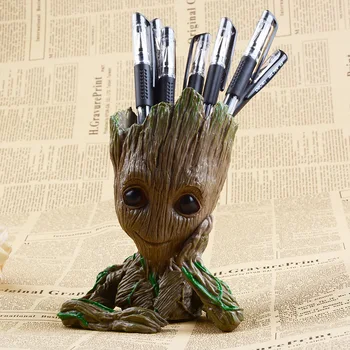 

Drop Shipping Cute Baby Flowerpot Action Figures Home Decor Model Toy Pen Pot PVC Hero