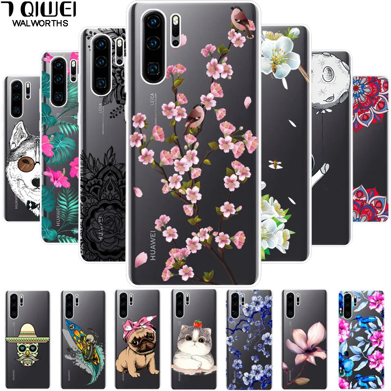 

B For Huawei P30 Pro Case P30Pro Cover Silicon Soft Back Cover for Huawei P30 Lite Case TPU Transparent for Huawe P30 Cover
