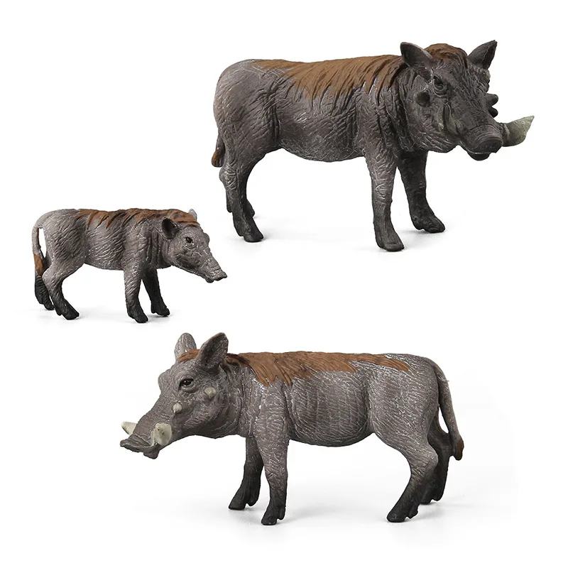 Solid Original Genuine Wild Savage wild boar Action Figures Animal toy