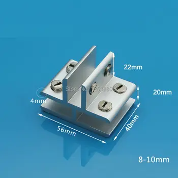 

free shipping Aluminum glass clamp T window clamp folder shelf connector Furniture Hardware fitting diy handmade