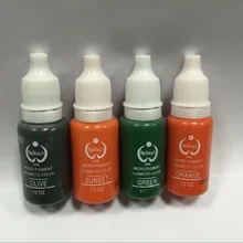 4 шт. Руководство Безболезненно Татуировки макияж Пигмент Для Бровей постоянный машина ручка Пигментные чернила