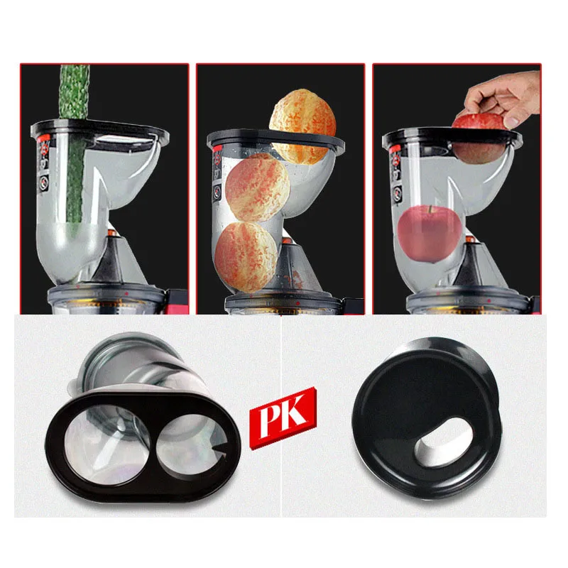 Large Wide Feed Port Juice Machine Whole Fruit Juicing  Juice Extractor Slowly Speed Electric Juicer For Home