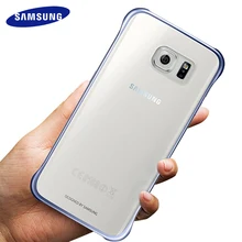 Samsunga Galxy S7 S6 Edge чехол Прозрачный Жесткий ПК Тонкий чехол на заднюю панель Полная защита от царапин Роскошный прозрачный чехол