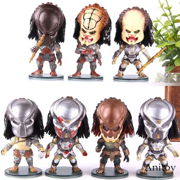 

Q Version Alien VS Predator City Hunter Berserker Jungle Fugitive Hunter Action Figure PVC Collection Model Toy 7pcs/set