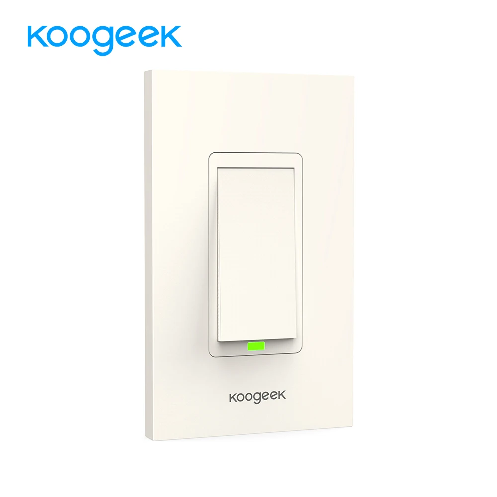 

Koogeek Wi-Fi Smart Light Switch for Apple HomeKit with Siri Remote Control Wall Switch on 2.4GHz Network [Only for IOS]