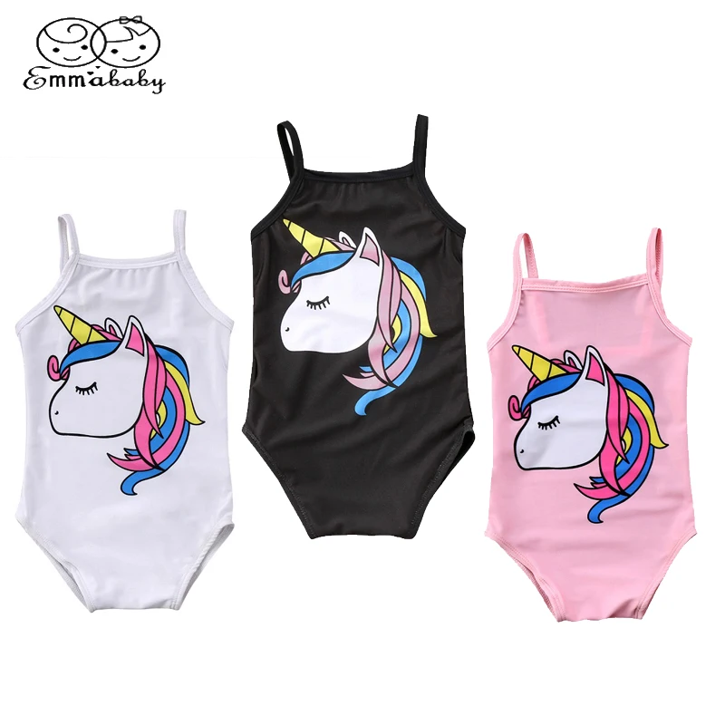 Emmababy Kids Baby Girls Unicorn Swimwear One piece