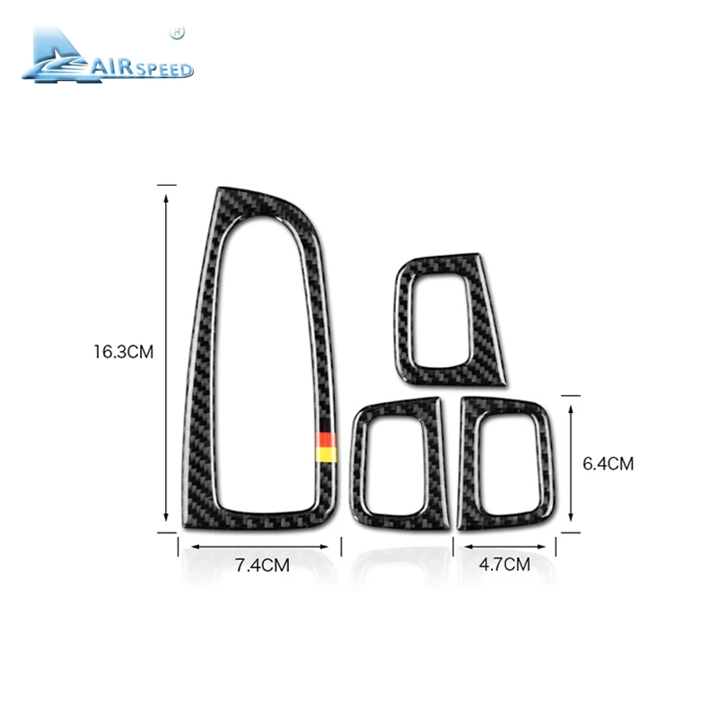 Airspeed для Mercedes Benz W205 C Class C180 C200 C300 GLC аксессуары LHD из углеродного волокна интерьера