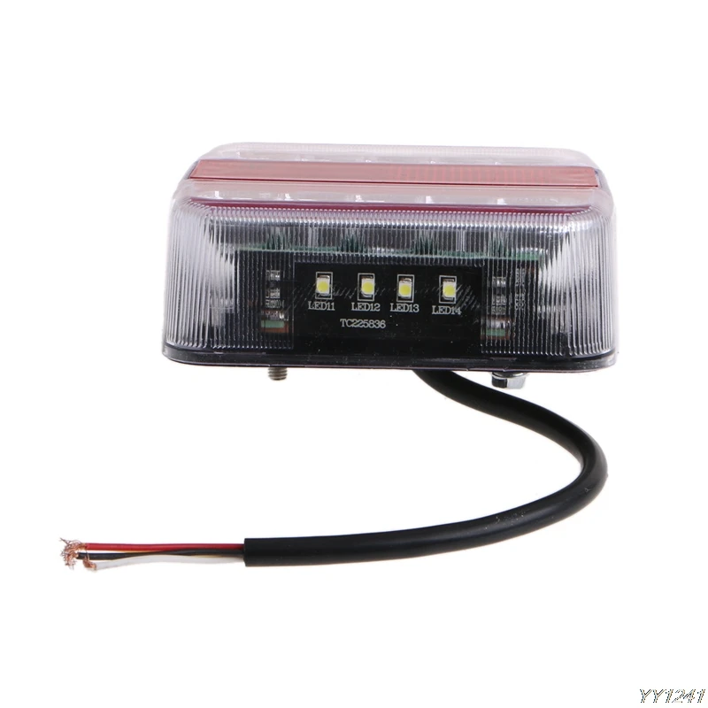 Светодиодный задний фонарь QILEJVS DC 12 В 14 для грузовиков прицепов лодок караванов