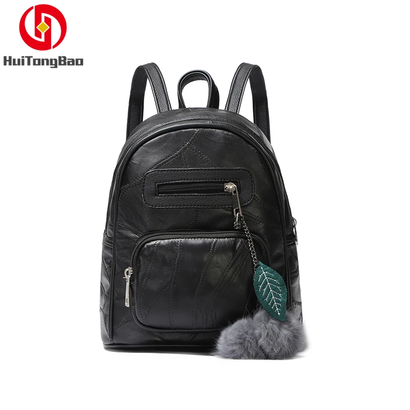 Новый модный рюкзак из натуральной овечьей кожи повседневный в форме ракушки для