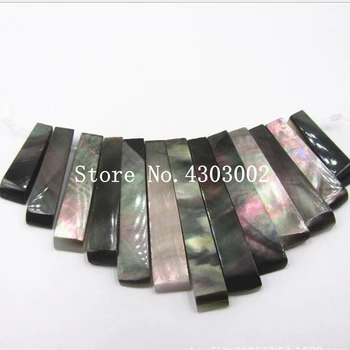 

5set/lot Natural Long Rectangle Cut Mother of Pearl shell for DIY Jewelry Rectangle MOP Pearl shell for Necklace Charm