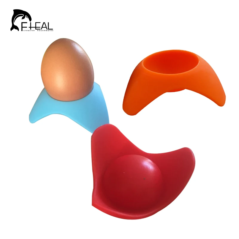 FHEAL 2 шт./компл. Еда Класс силиконовая форма чашки держатель яиц рама паровой яйца сиденья силиконовые инструменты для работы с яйцами