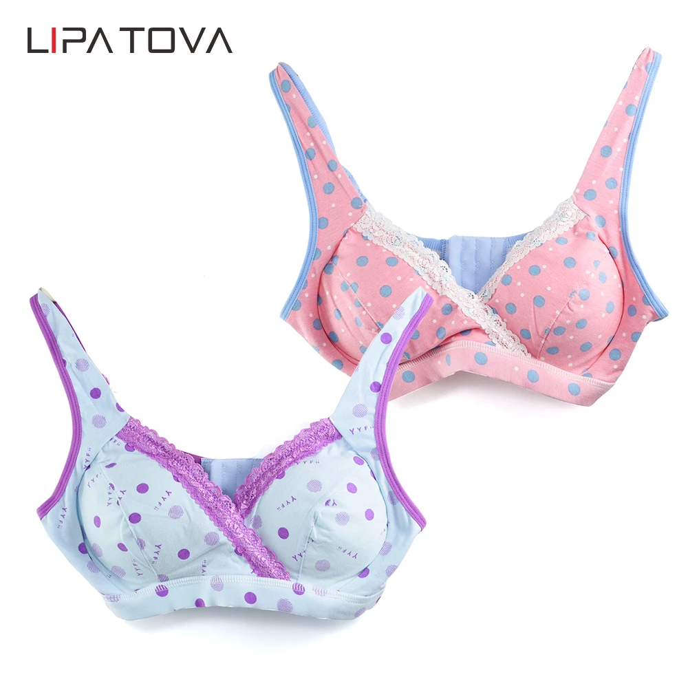 

Cotton Pregnancy Women Underwear Set Women Maternity&Nursing Bra Breast Feeding Pregnant Mother Clothes Wire Free Sleep Bra