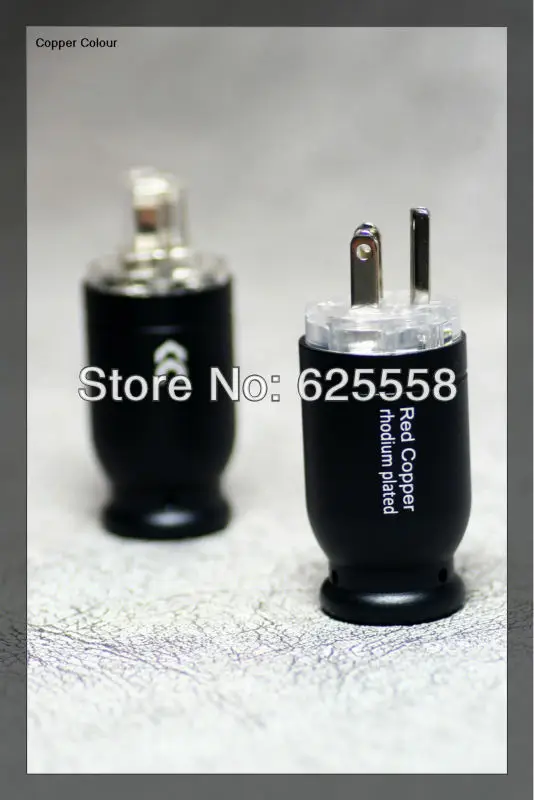 

Alloy Series -126 Red Copper Rhodium Plated US power plug+IEC power connector