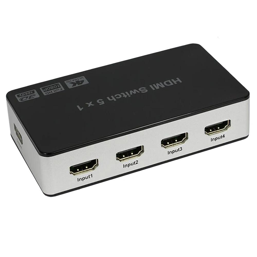 4K HDMI переключатель 5-портовый коммутатор разветвитель 5X1 селектор коробка концентратор 4k X 2K V1.4 для Apple tv DVD Blue ray-DVD STB