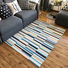 Простой норвежский стиль ковер гостиная Фланелевые коврики с принтом Спальня Кабинет прикроватный номер нескользящий дверной коврик мягкий домашний декор ковры