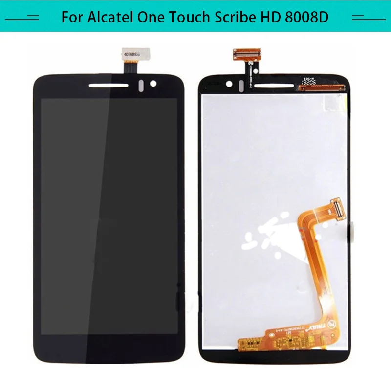 

3PCS For Alcatel Scribe HD8008D OT8008 LCD Display Assembly Complete Digitizer with touch Screen Free Shipping