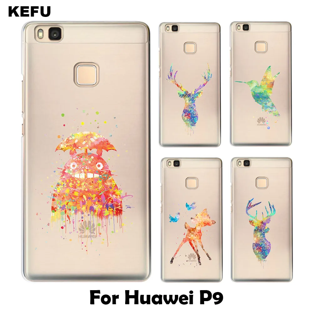 Для Coque Huawei p9 случае Книги по искусству животных Мягкие TPU чехол для Fundas Новые