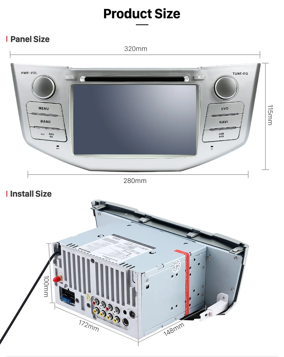 Top Harfey 2Din Android 8.0 7" Car Radio For Lexus RX 400h RX 330 RX 350 RX 300 Toyota Harrier GPS Multimedia Player Head Unit 21