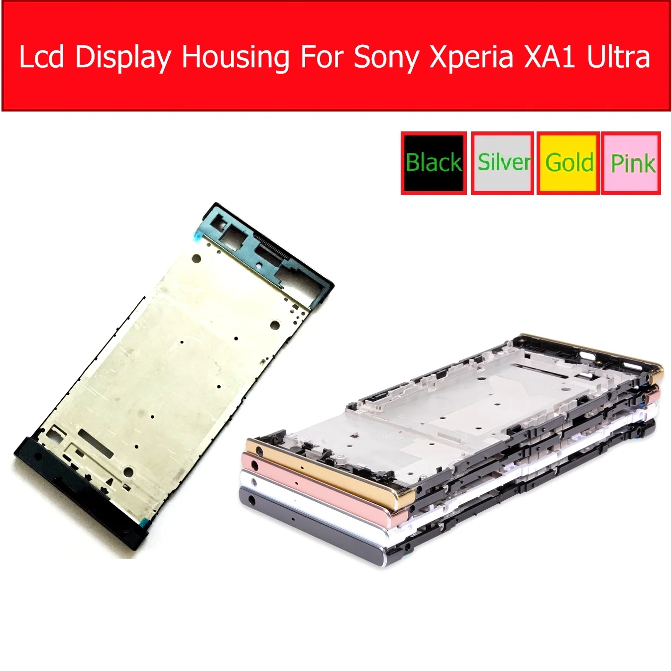 Корпус держателя ЖК-экрана для Sony Xperia XA1 G3121 G3112 корпус средней рамы Ultra G3221 G3212