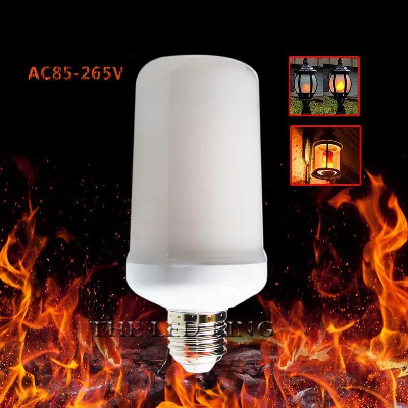 SonQin динамическое пламя E27/B22/E14/G4 DC AV 12В SMD2835 76 99 светодиодов огневая лампа 9 Вт 15 AC85