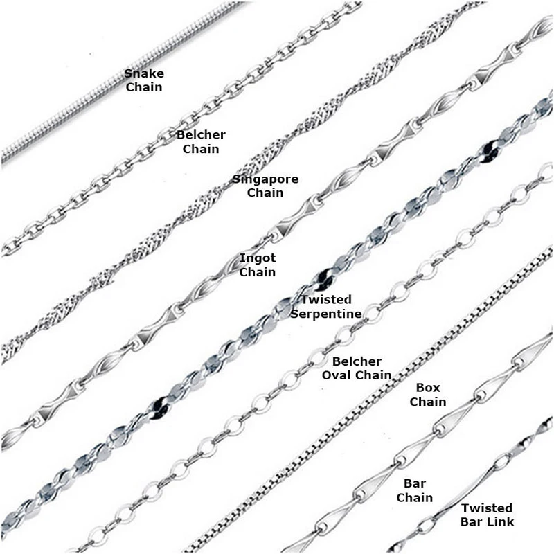 Тонкие посеребренные 9 Стильные цепочки ювелирных изделий 16 дюймов 18 дюймов Индивидуальные ювелирные изделия для мужчин и женщин DIY цепочки ожерелье