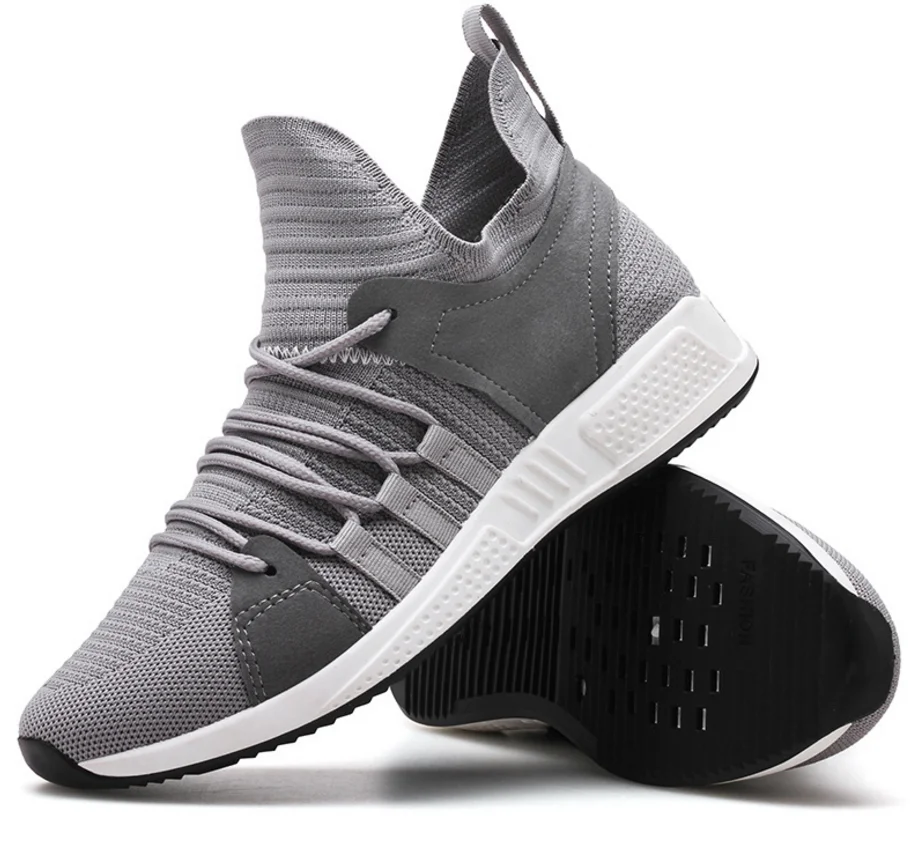 

2018 Men's shock absorption sports running shoes mesh breathable sports shoes