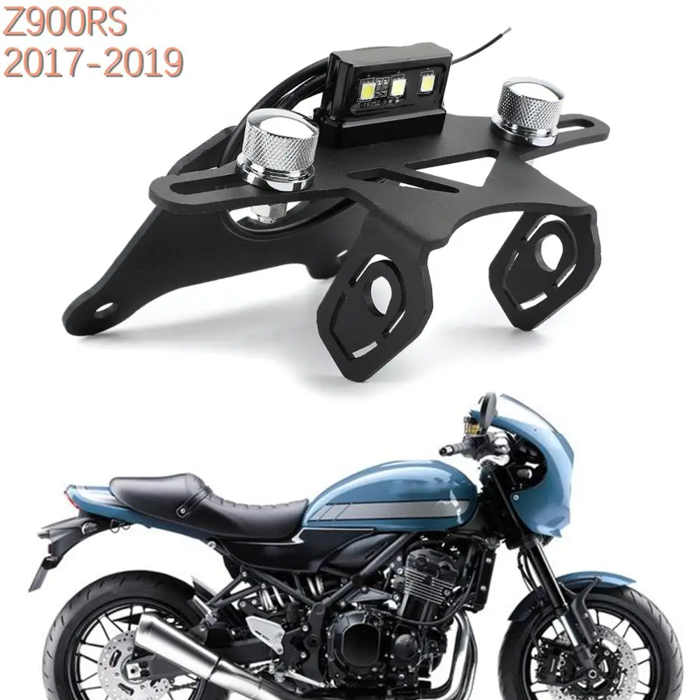 

Artudatech License Plate Frames Holder Bracket W/ LED Moto For Kawasaki Z900RS 2018 2019 Z 900 900RS Accessories