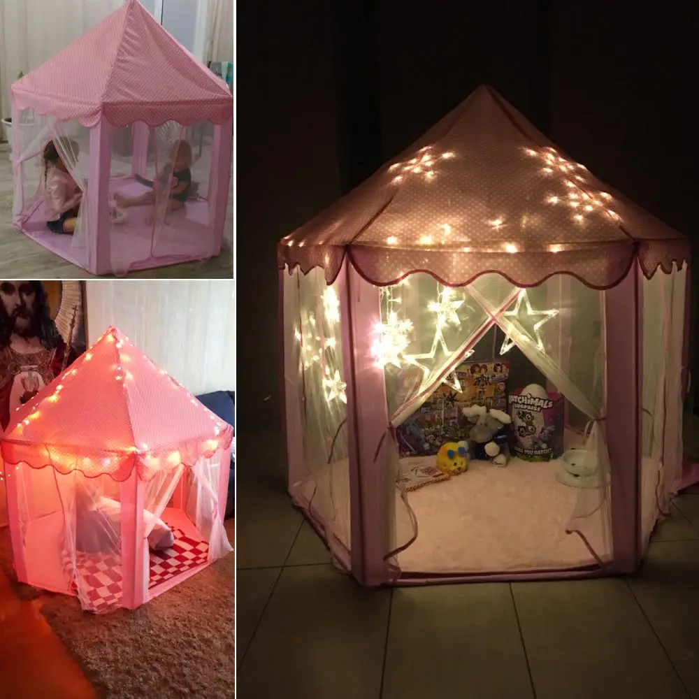 Детская палатка портативная Wigwam Принцесса Палатка для детей замок игровой домик открытый сад подарок для детей Складная Пляжная палатка подарок