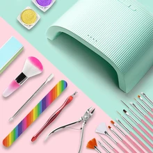 Новейшая модель; машинка для стрижки 48 Вт УФ-лампа для сушки для ногтей быстросохнущая светодиодный лампы для ногтей Гель-лак леча светильник 30/60/90s таймер Маникюрный Инструмент для ногтей, для маникюра