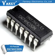 10 шт. SN74HC00N DIP14 SN74HC00 DIP 74HC00 DIP-14 новое и оригинальное IC
