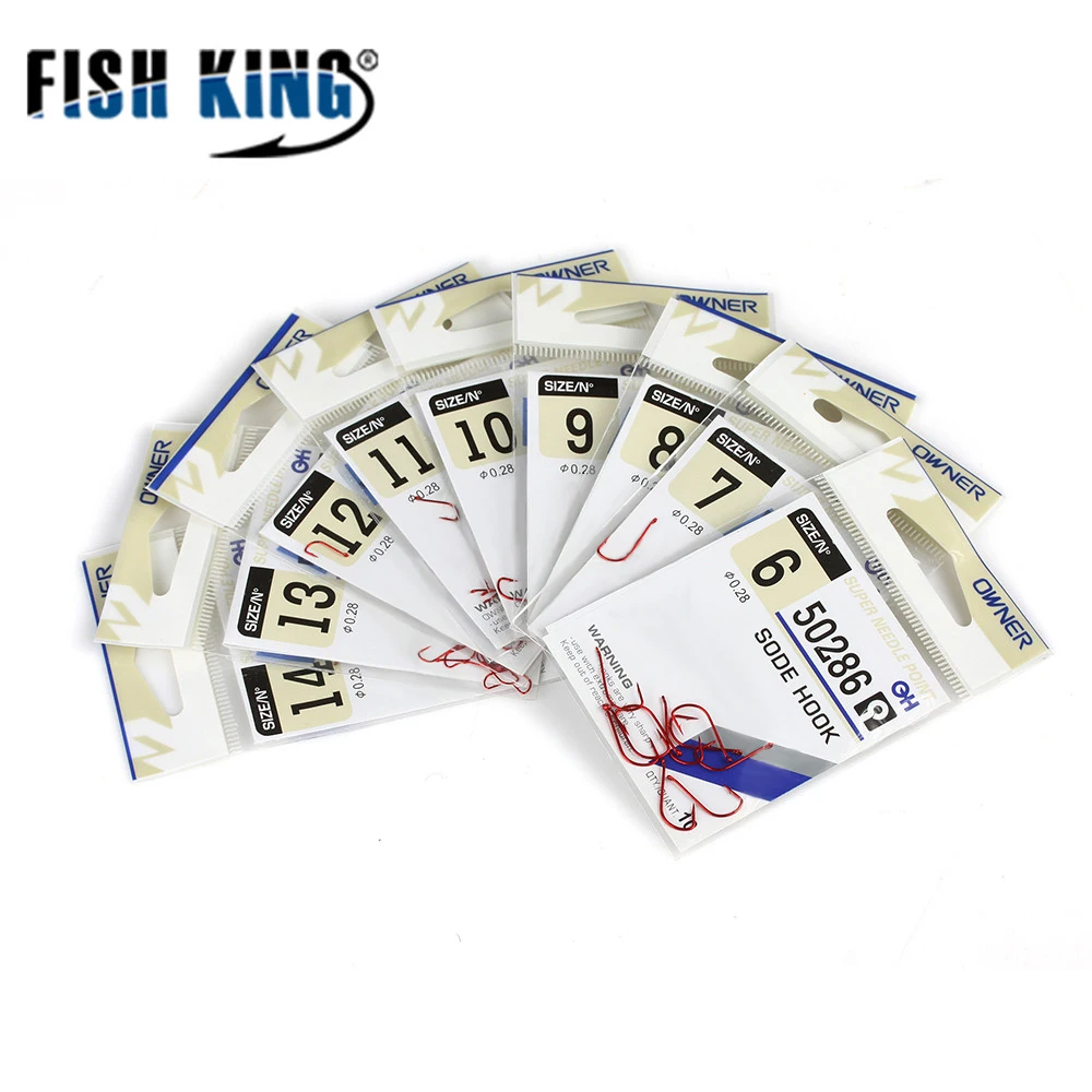 FISH KING 10pcs Fishing Hook SODE Barbed Fishhook Bent Baitholder Fly Fishing Tackle AD Sharp Ringed Carp Hook GAC FISH KING 10pcs Fishing Hook SODE Barbed Fishhook Bent Baitholder Fly Fishing Tackle AD Sharp Ringed Carp Hook GAC