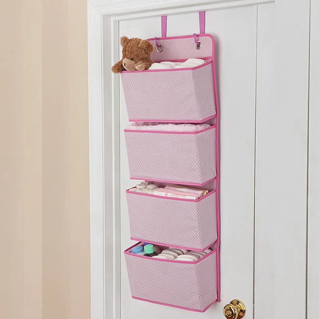 Closet Organizer Multiple Pockets Storage Hanging Storage Bag Wall Mounted Door Pouch Room Wardrobe Organizer cajon colgante