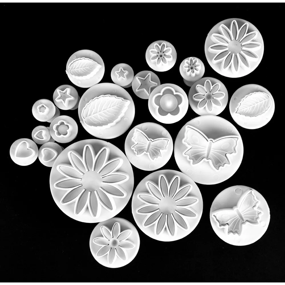 33pcs/lot Fondant Cake Decorating Sugarcraft Plunger Cutter Tools Mold Cookies Tip Set for Bake Pastry LB 380 |