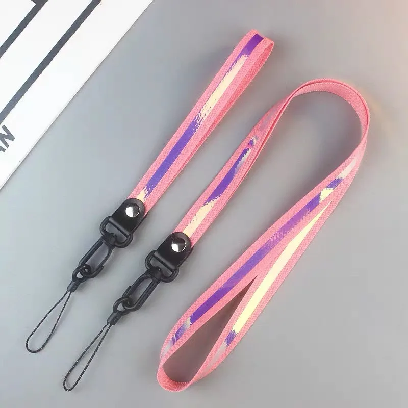 

Long+short combination 50cm Laser hook Mobile Phone Straps Hand Lanyards for keys ID Card Gym USB badge holder DIY Hang Rope