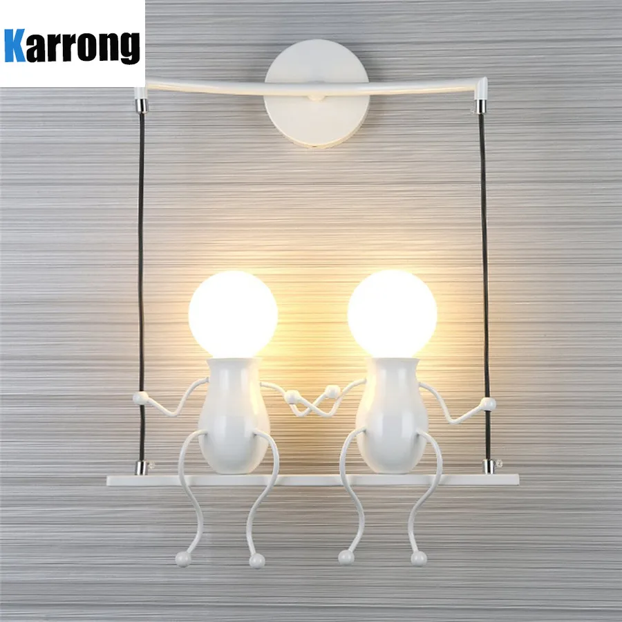 

E27 Modern LED Wall Lamp Creative Mounted Iron Sconce Wall Light for Bedroom Corridor Wall Light Wall Mounted Lampara Pared