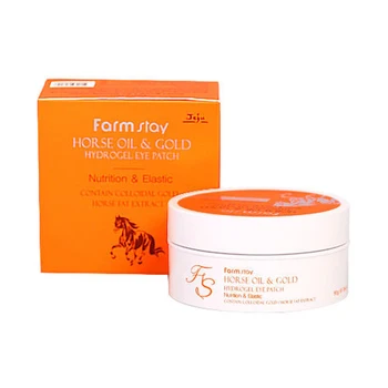 

Korea Cosmetic FARM STAY Horse Oil & Gold Hydrogel Eye Patch 60pcs Eye Mask Anti Wrinkle Remove Eye Bags Dark Circles Eye Care