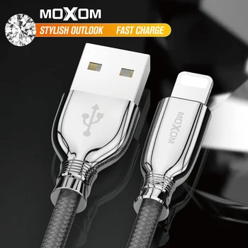 

MOXOM Fast Charging USB Cable for iPhone X 8 7 Cable Micro USB Type C Cable for Samsung S9 S8 DROP-SHIPPING
