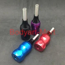 4 шт. фиолетовые синие черные красные алюминиевые трубки для татуировки с задней стволовой комбо для тату-машинки для пистолета иглы наконечники поставка TAG01-4