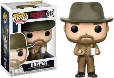 FUNKO POP Stranger Things Eleven Hopper Demogorgon модель Фигурка Коллекционная модель игрушки для детей - Цвет: 512 HOPPER