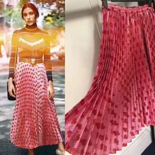 Юбка vadim, джинсовая плиссированная юбка, полудрагоценная, Всесезонная,, супер красивая женская юбка, рубашки saias, с принтом любви, faldas