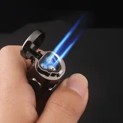 Видимый газ Синий Пламя факел турбо жидкость для зажигалки пистолет электронная зажигалка газовая зажигалка 1300C бутан сигара зажигалки