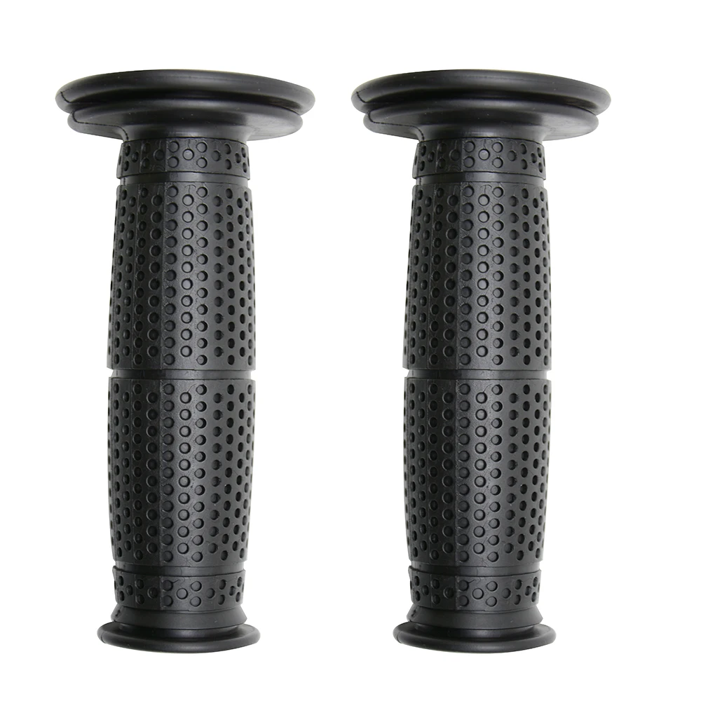 Universal Handle Grip 22mm 7/8" Soft Rubber Handlebar Hand Grips For SUZUKI GSF650 GSF650S GSF1000 GSF1200 GSF1250 Bandit MOTO - Color: Black