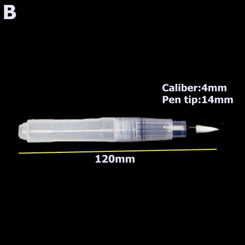 Многоразовая кисть для рисования, акварельная кисть, резервуар для воды, каллиграфия, кисть для рисования, маркер, ручка, цвет воды, для начинающих, принадлежности для рисования - Цвет: B