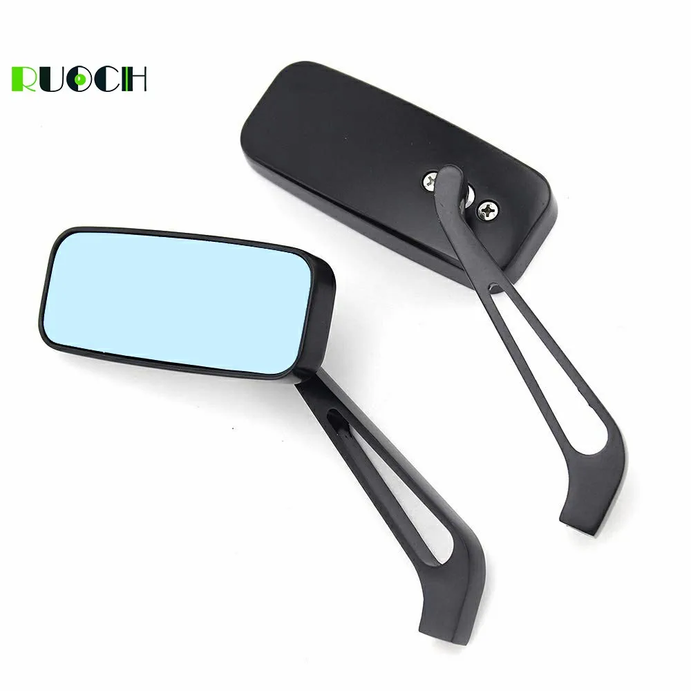 

Rearview Mirror Motorcycle Mirrors 7/8" Aluminium Blue Glassfor Suzuki Honda Kawasaki Scooters Aprilia Triumph Speed Triple