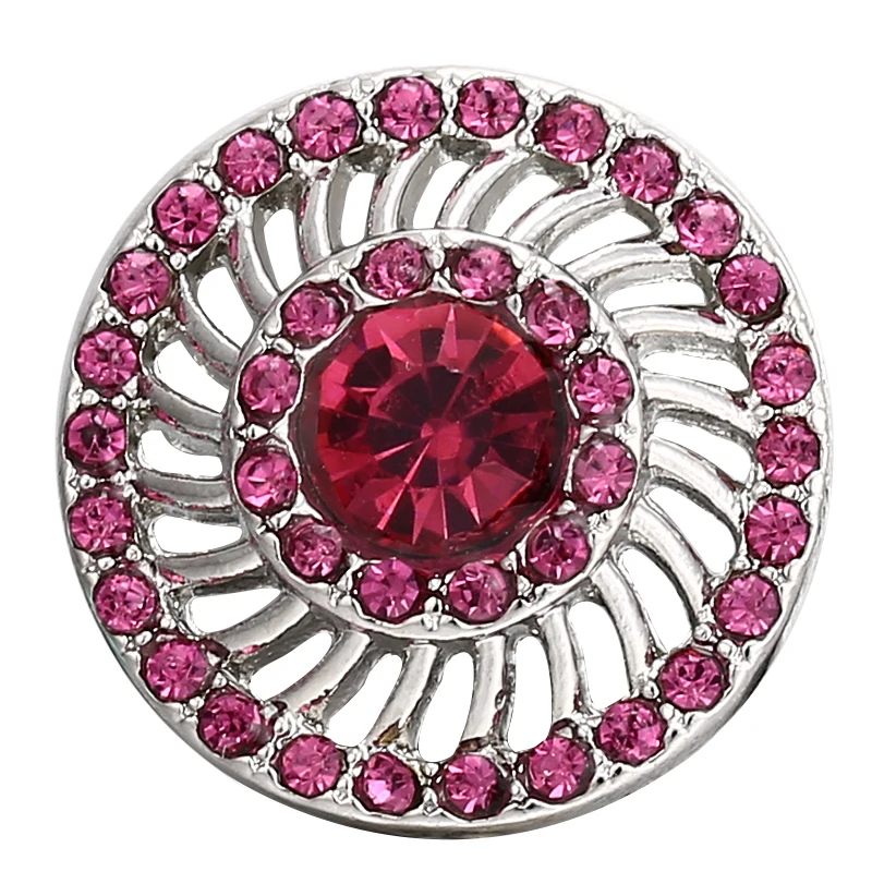 Snaps Button Jewelry 5 colors wholesale 18MM 20MM rhinestone ginger DIY button jewelryCharm